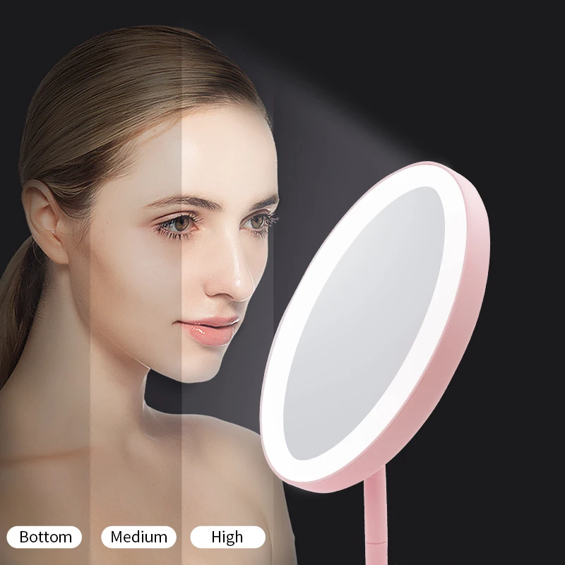  LED makeup mirror with led light vanity mirror make up mirrors with lights standing mirror touch sc