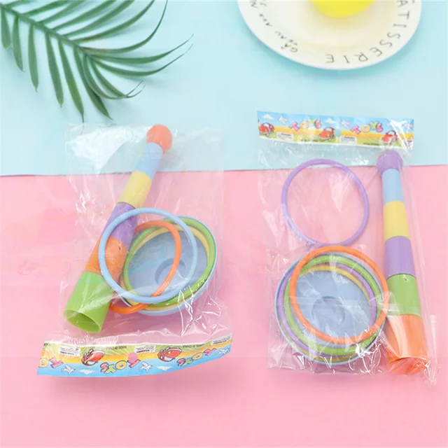 Kids Toy Activity Training Colorful Rings Funny Mini Ferrule Toy for Children Parrot  Development Interactive Supplies Bird Toy 4
