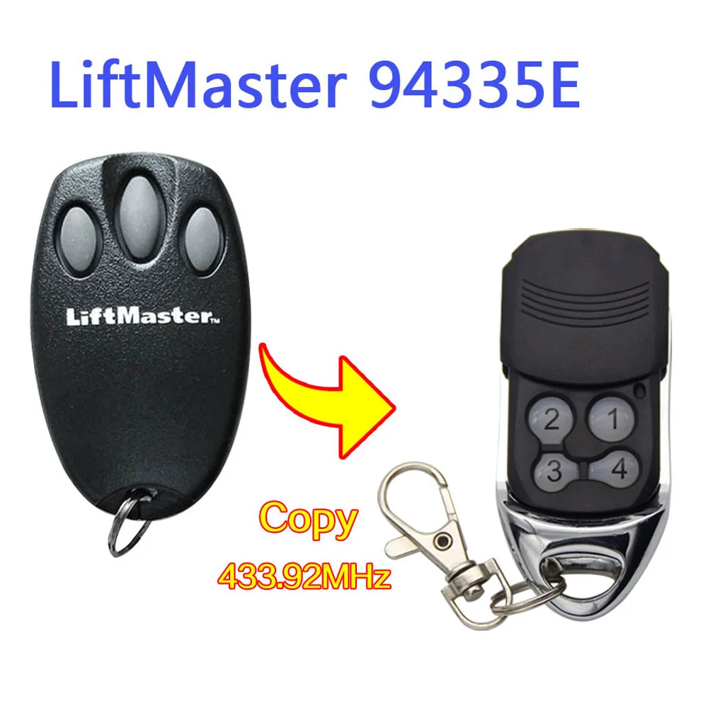 

Liftmaster 94335E Remote Control 433.92MHz Garage Door Replacement Liftmaster 433mhz Remote Control