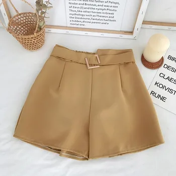 

2020 summer casual wild slim straight chiffon wide-leg shorts