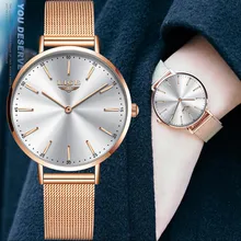 2020 New Style Bracelet Japan Quartz Movement Stainless Steel Mesh Band Women Watch Waterproof Full Rose Gold Lady Watch 32mm