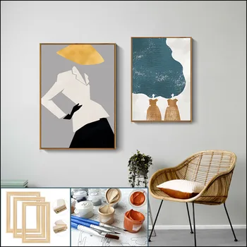 

Abstract painting by numbers adwall frame DIY frame 40X50cm adults Digital painting No frame Bedroom murals canvasmodern Figur