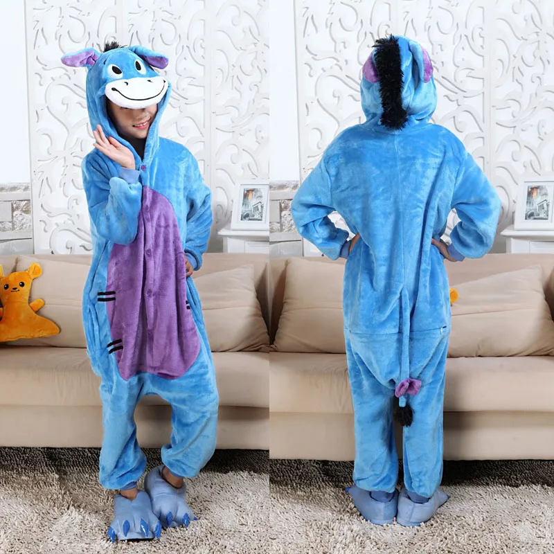 Kigurumi/детская одежда для сна для мальчиков и девочек; Пижама с единорогом; фланелевая детская пижама с единорогом; комплект зимних комбинезонов с животными - Цвет: L013