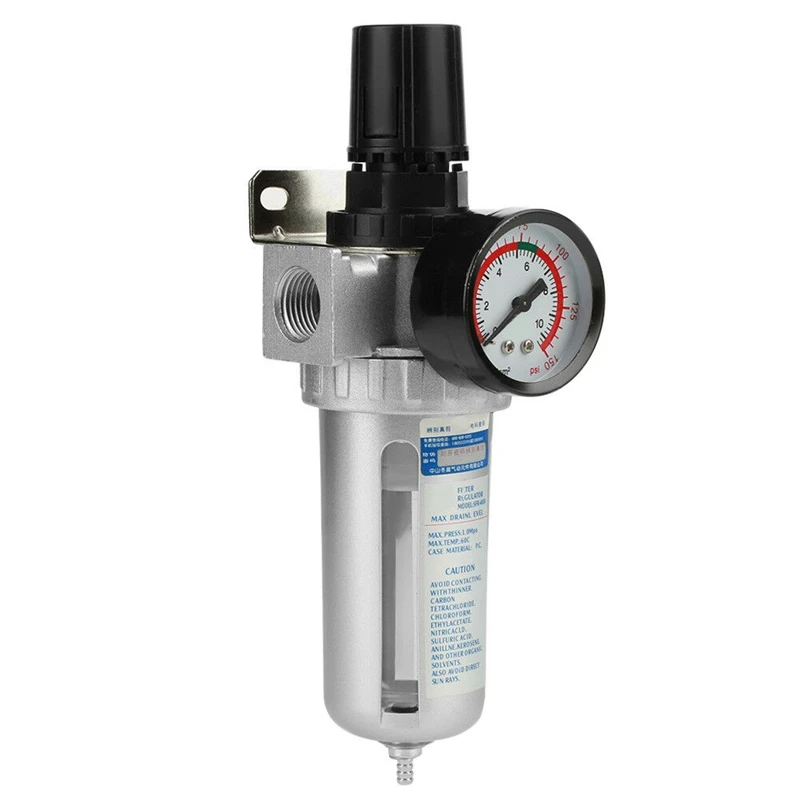 

1/2 Inch Air Compressor Filter Oil Water Separator Digital Regulator Pressure Gauge Sfr400