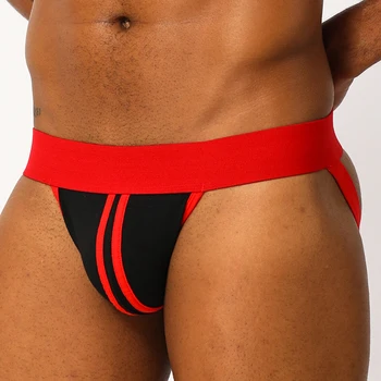 

Men Sexy Gay Jockstrap Man Underwear Thongs G String Thong Mens Thong Jock Strap Bikini Man Lingerie Under Wear BP.166