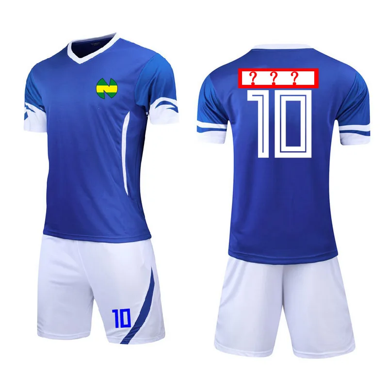 Adult Children Adult Anime Captain Tsubasa Ozora Tsubasa Football Jersey Cosplay Costume No.10 Top Shorts Suit Jerseys Halloween - Цвет: 15