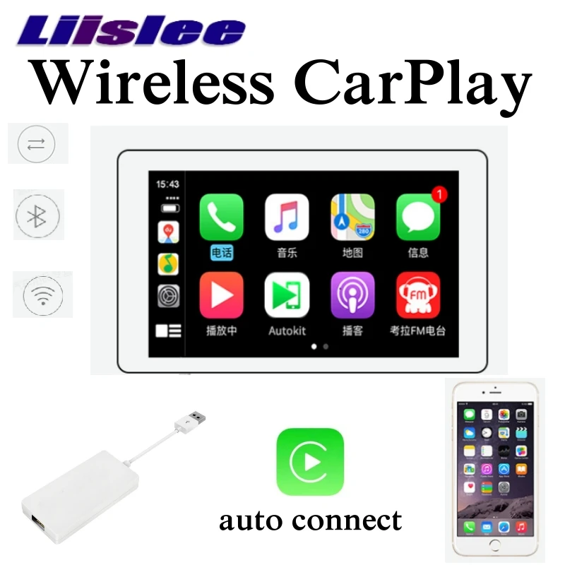 Liislee Wireless CarPlay Adapter Dongle Box auto connect Touch Screen Phone Car Radio By Head Unit For Safe Driving Control 2