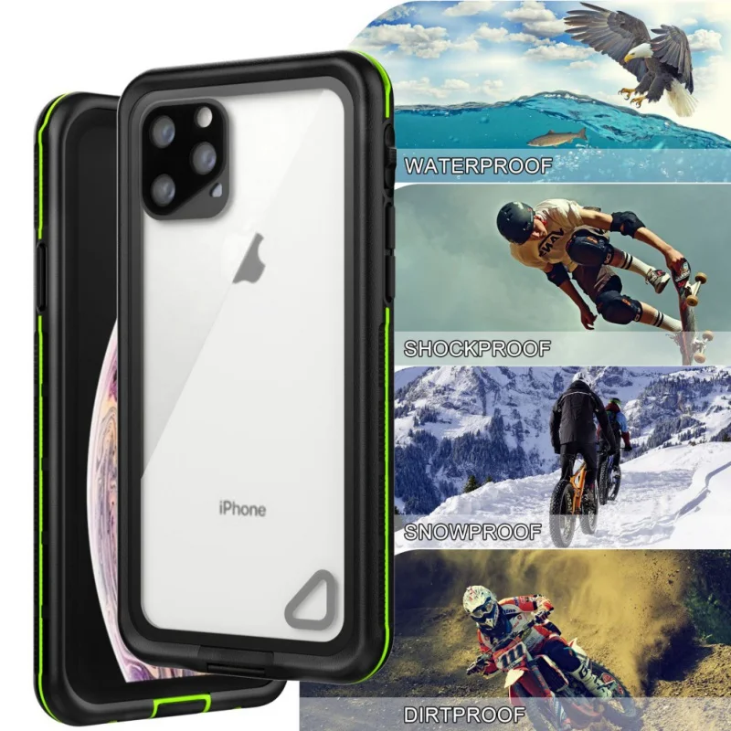 Передний, Задний защитный чехол для IPhone 11 Pro Max противоударный водонепроницаемый защитный чехол для телефона