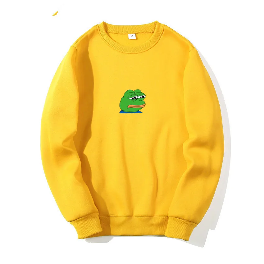 Брендовые новые модные толстовки уличная хип-хоп печать Sad Frog Толстовка мужская Толстовка и мужская Японская уличная одежда