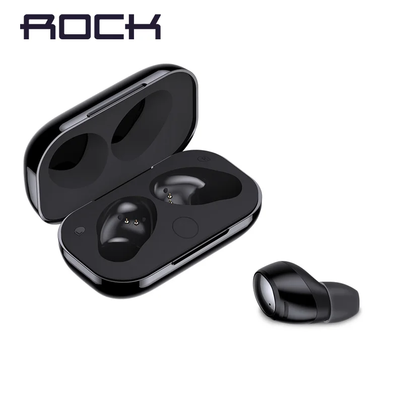 

ROCK Mini Wireless Earphones Bluetooth 4.2 Earphones 3D Stereo Sound Earbuds with Microphone and Charging box for iOS Android