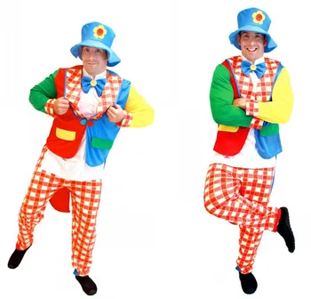 

Carnival Cosplay Halloween Costumes for Men Adult Circus Clown Costume Naughty Harlequin Cosplay Clothing Performance Clothes