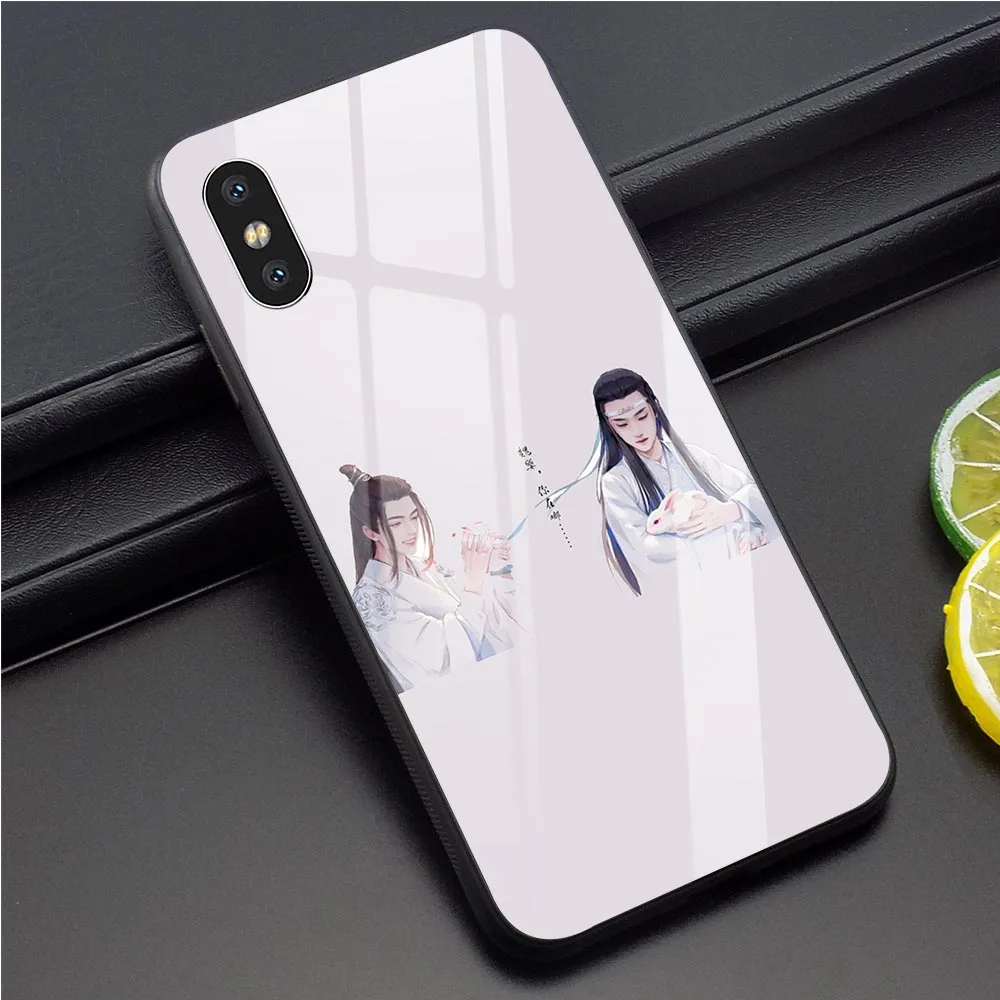 Чехол для телефона Xiao Zhan Wang Yibo iPhone XR Xs Max X 6 6S 8 Plus 7 5S 5 SE 11 Pro из закаленного