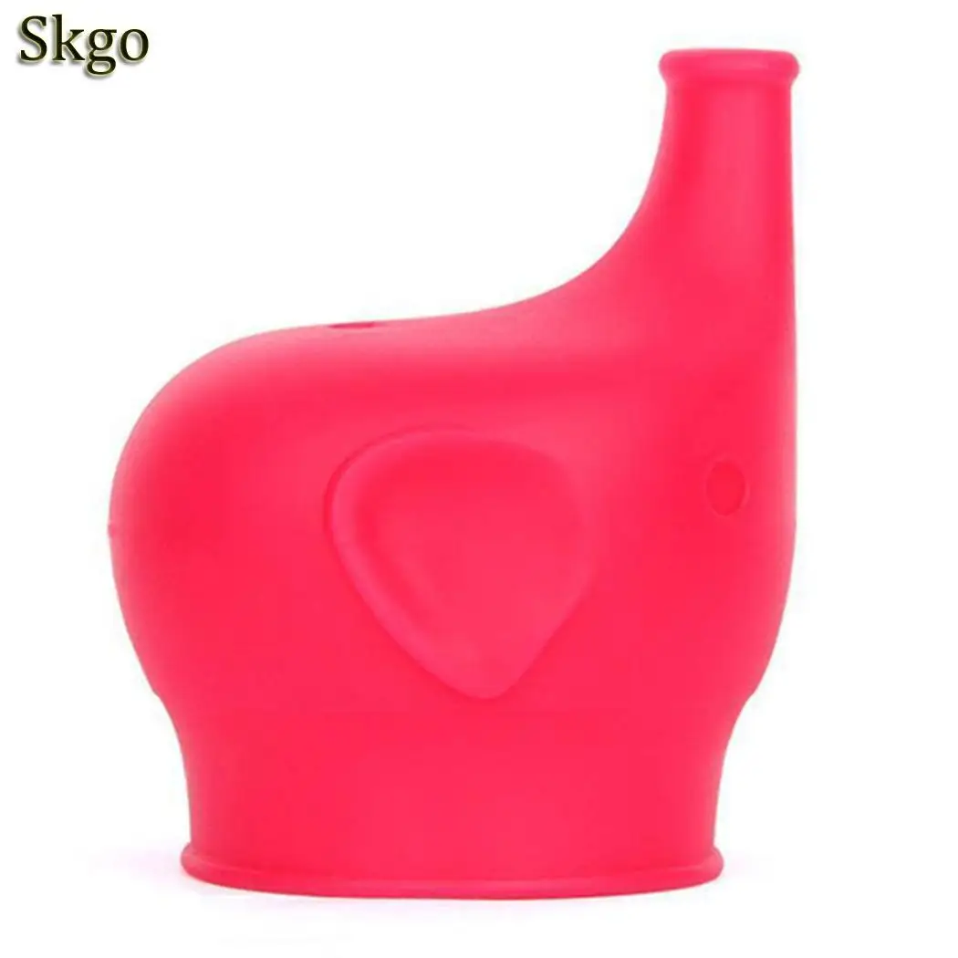 Cartoon Silicone Spill-proof Leak-proof Soft Cup Cover Straw 30g Yellow/Red/Orange/Green/Blue Accessories