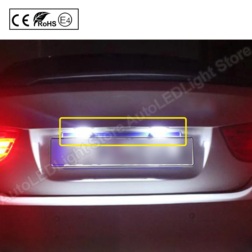 Светодиодные лампы для номерного знака BMW E81 E87 F20 E63 E64 F12 F13 F06 Z4/E85 E86 E89 K48 MINI R55 R60 R61 Fiat