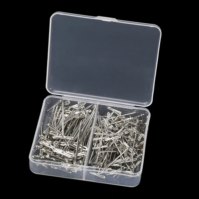 100pcs T Pins, 1.5 Inch /2 Inch Sewing Pins, Stainless Steel Wig Pins For  Wigs, T-pins For Foam Head, Long Straight Pins For Sewing Craft