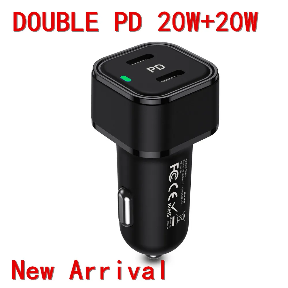 NEW PD 20W USB Car Charger Quick Charge QC 3.04.0 Type C Fast Charging USB PD3.0 40W Charger For iPhone 12 Pro Max Xiaomi Huawei