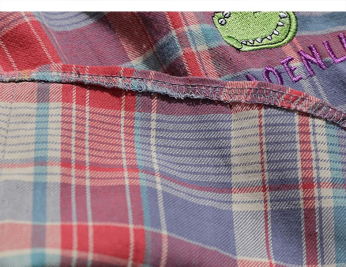Aelfric Eden Cartoon Plaid Men Shirts Fashion Harajuku Tops Hip Hop Casual Cotton Oversized Male Long Sleeve Streetwear Outwear