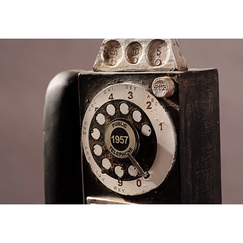 Горячий винтажный вращающийся классический вид циферблат модель телефона для оплаты Ретро Стенд украшение дома USJ99