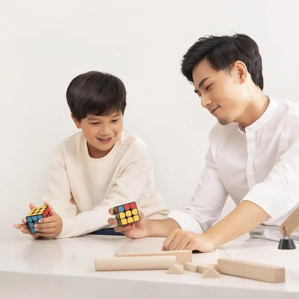 Xiaomi Mijia Смарт Стразы «Кубик Рубика» 3x3x3, 6-axis сенсор Цвет квадратный магический куб головоломка образования работать с Mijia APP