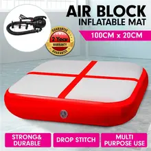 100X100X20 см Новая надувная барабанная дорожка, тренировочный блок для тренажерного зала, вспомогательный для гимнастики, тренировочный круговой коврик