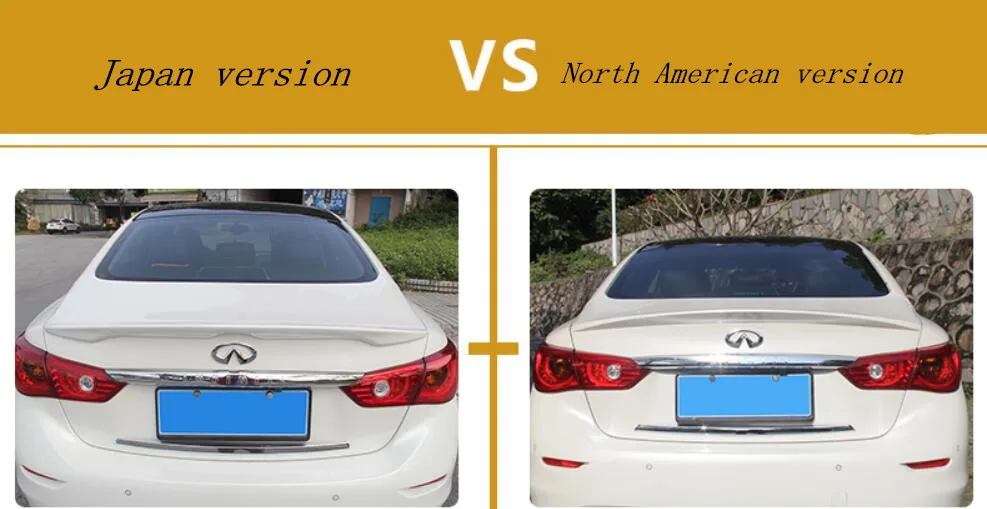 ABS краска автомобиля заднее крыло багажника выступ Спойлеры подходит для Infiniti Q50 Q50L