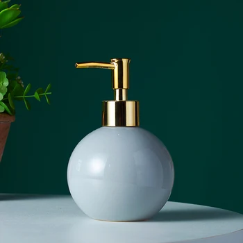 

Ceramic Hand Sanitizer Bottle Northern European-Style Bathroom Toilet Lotion Bottle Shower Gel Storage Bottle Shampoo Bottle