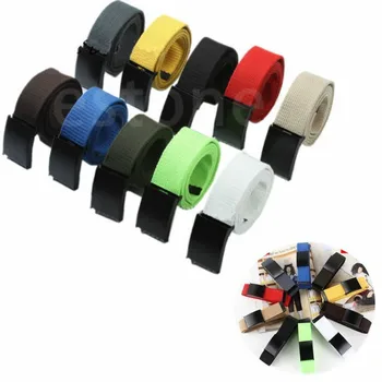 

2019 New Free Shipping Fashion Unisex Plain Webbing Mens Boys Waist Belt Waistband Candy Color Casual Canvas Belt women belt