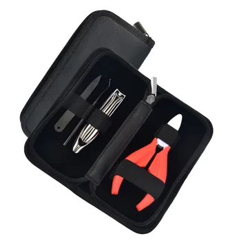 

1 Set Stainless Steel Nail Clippers Toenails Cutter Clipper Fingernails Grooming Kit Portable Manicure Set for Home (Red)