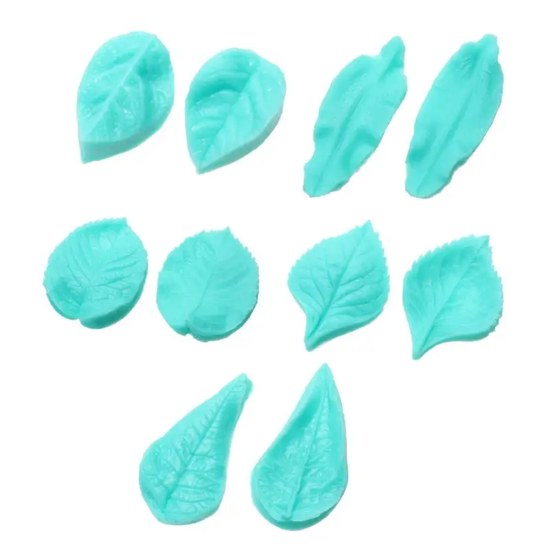 

2Pcs/lot Leaf Veiner Silicone Mold Fondant Cake Decorating Tools Flower Peony Rose Floral Petal Kitchen Baking Accessories