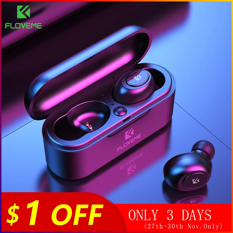 

FLOVEME TWS 5.0 Wireless Bluetooth Earphone Headphones For Xiaomi Redmi Earphones Headset Stereo Sound Earbuds Dual Microphone