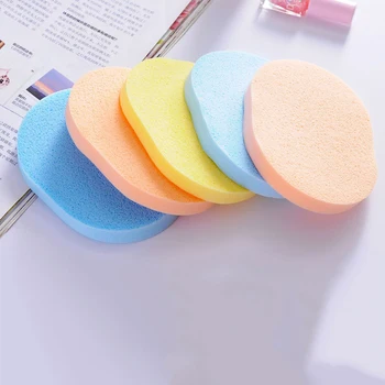 

5Pcs Face Washing Puff Soft Cosmetic Cleaning Sponge Puff Reusable for Women Facial Control Oil Makeup Wash Pad Make Up Tool