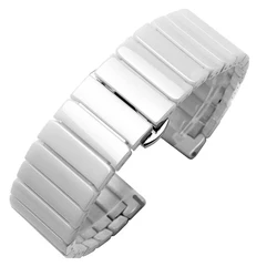 Ceramic Bracelet Strap for Samsung Galaxy Watch - Elegant and Durable Design (White)
