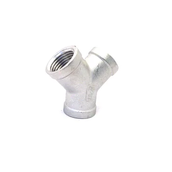 

3/4'' BSP Female Thread 304 Stainless Steel Y Type Connector Three Ways Pipe Fitting for Water