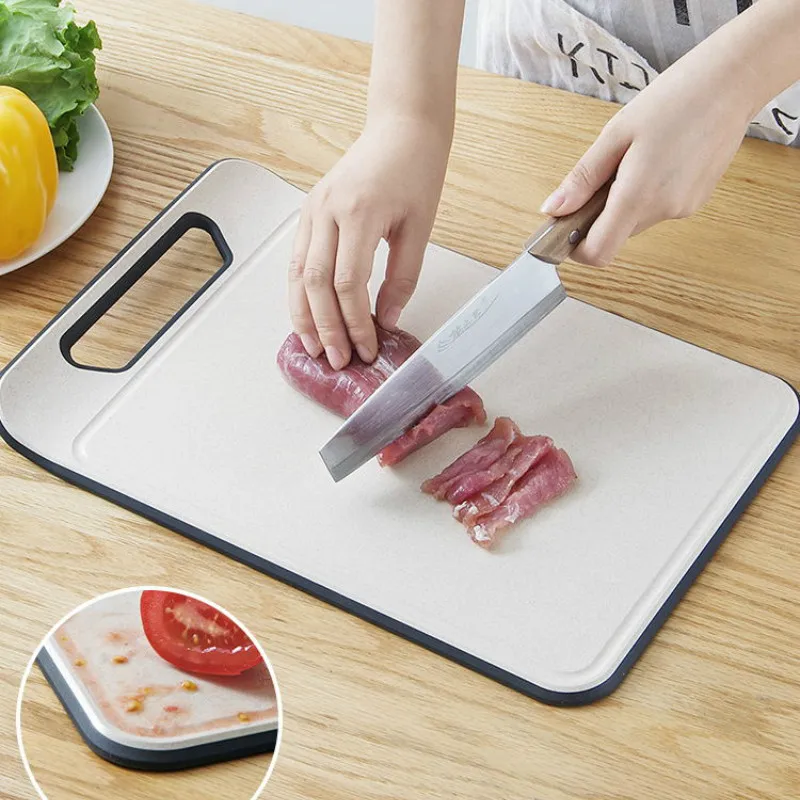 Многофункциональная разделочная доска для кухни, бытовая, пшеничная, соломенная, фруктовый нож, нескользящая пластиковая разделочная доска для плесени mx11081547
