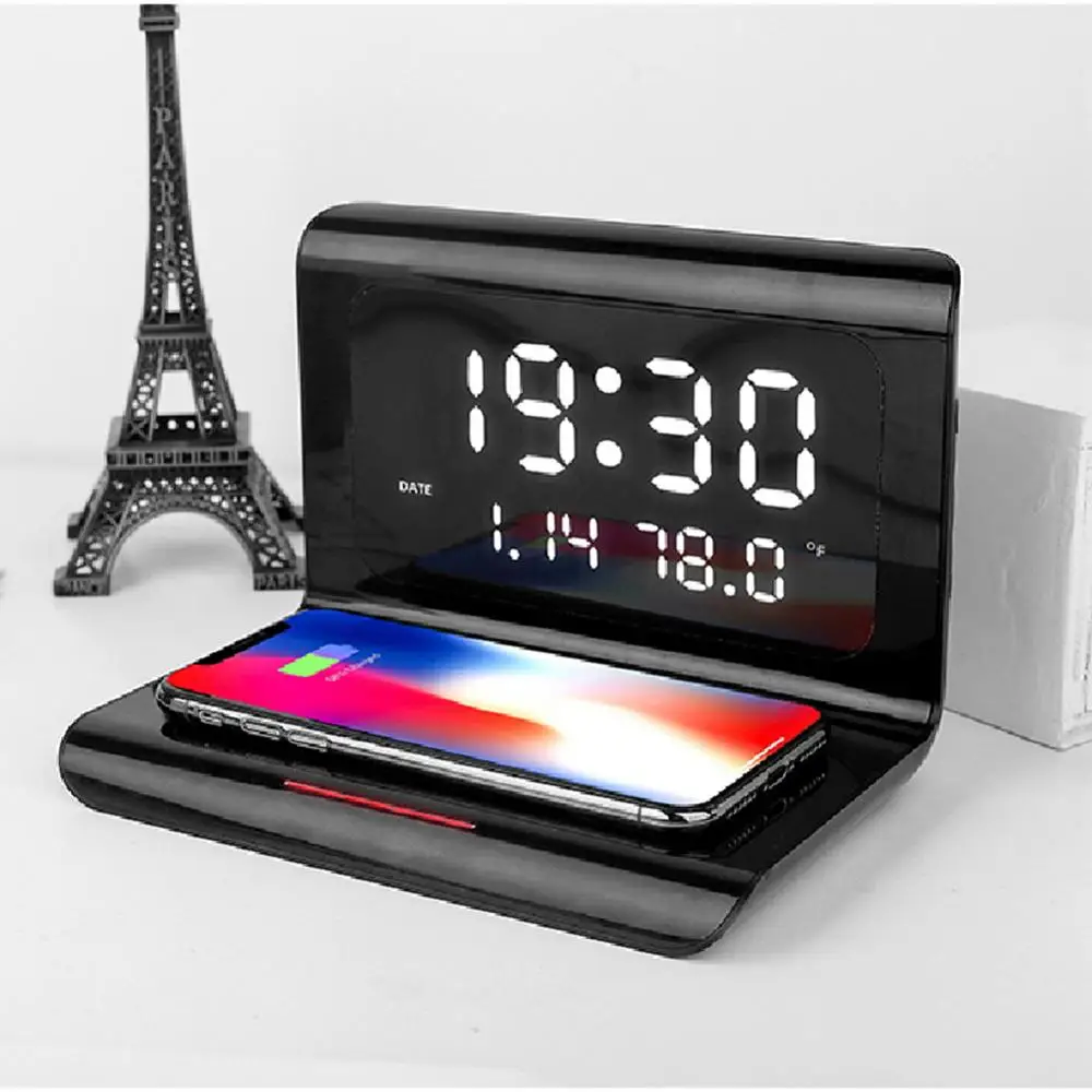 10 Вт Быстрое беспроводное зарядное устройство для Samsung Galaxy S10 S20 S9 Note 9 USB Qi iPhone 11 Pro XS