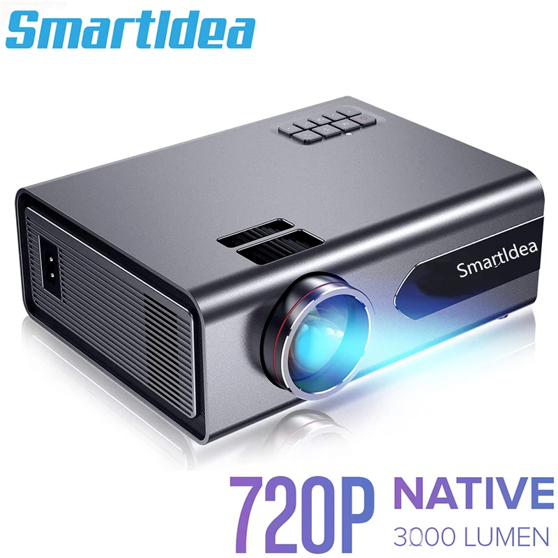 Оригинальный светодиодный кинопроектор Smartldea 1280*720P видеопроектор для кинотеатра