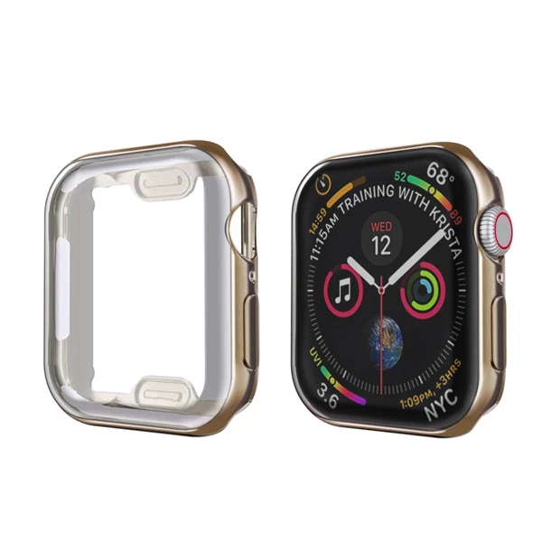Чехол для Apple watch 5 4 3 2 1 44 мм 42 мм 40 мм 38 мм чехол для Iwatch Полный ТПУ протектор экрана бампер для Apple Watch 3 2 1 - Цвет: 7 Brown