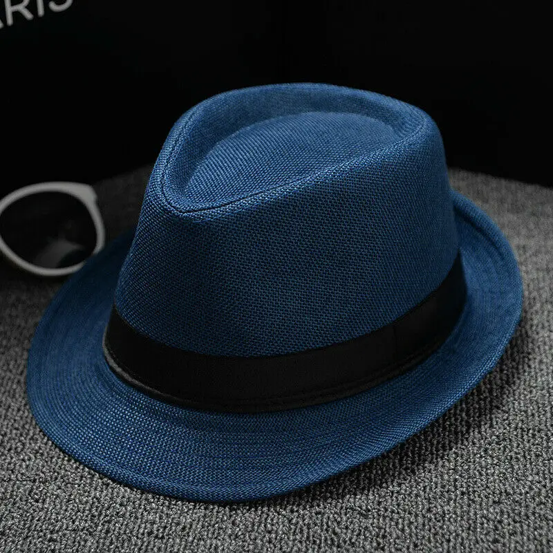 Кепка унисекс Соломенная Панама Fedora мягкая фетровая шляпа Складная Путешествия полями широкая Мужская шляпка Женская Ковбойская летняя шляпа