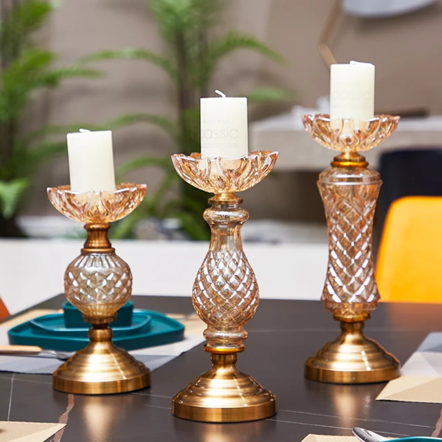 Wedding Arrangement Candlesticks  Candle Holder Pillar Home Decor - Luxury  Candles - Aliexpress