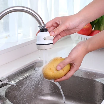 

2 Style 360 Degree Rotatable Spray Head Tap Durable Faucet Splash Filter Nozzle 3 Modes Kitchen Tap Nozzle Tap Filter Faucet
