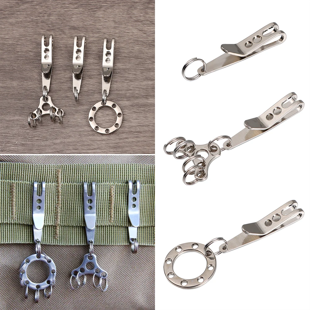 Suspension Clip+Stainless Steel Ufo Buckle Set Keychains Mini Key Ring –  Bargain Bait Box