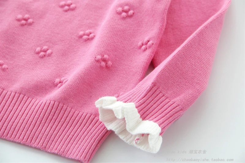 Осенне-зимняя детская одежда для малышей и подростков пуловер для девочек, свитер детские вязаные свитера с длинными рукавами топ для детей 6, 8, 10, 12 лет