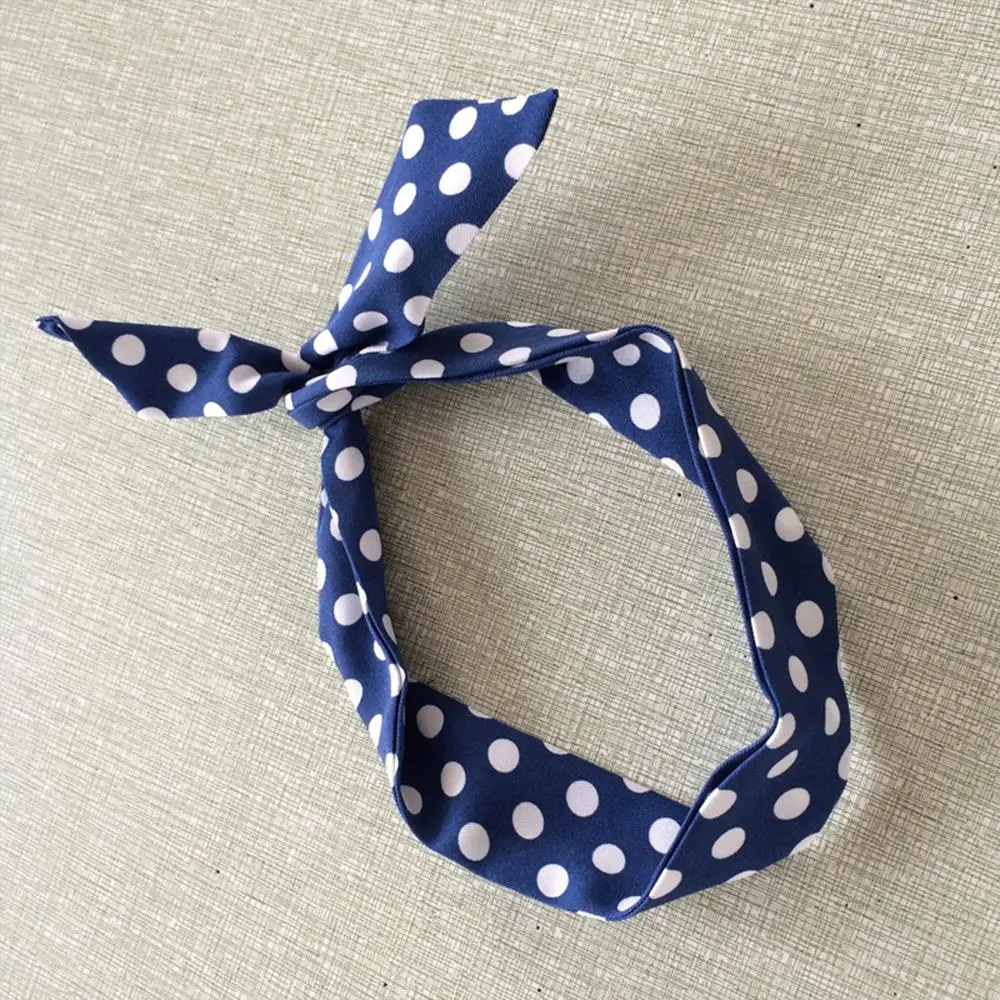 50s Ретро горошек Винтаж аксессуары для волос лента Scrunchies Haarband резинки Для женщин