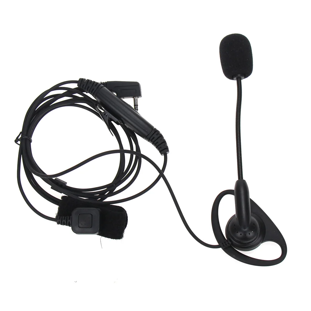 Универсальный 2 Pin к разъем наушники walkie talkie гарнитура микрофон PTT для Baofeng UV-5R BF-888S Kenwood Retevis двухстороннее радио