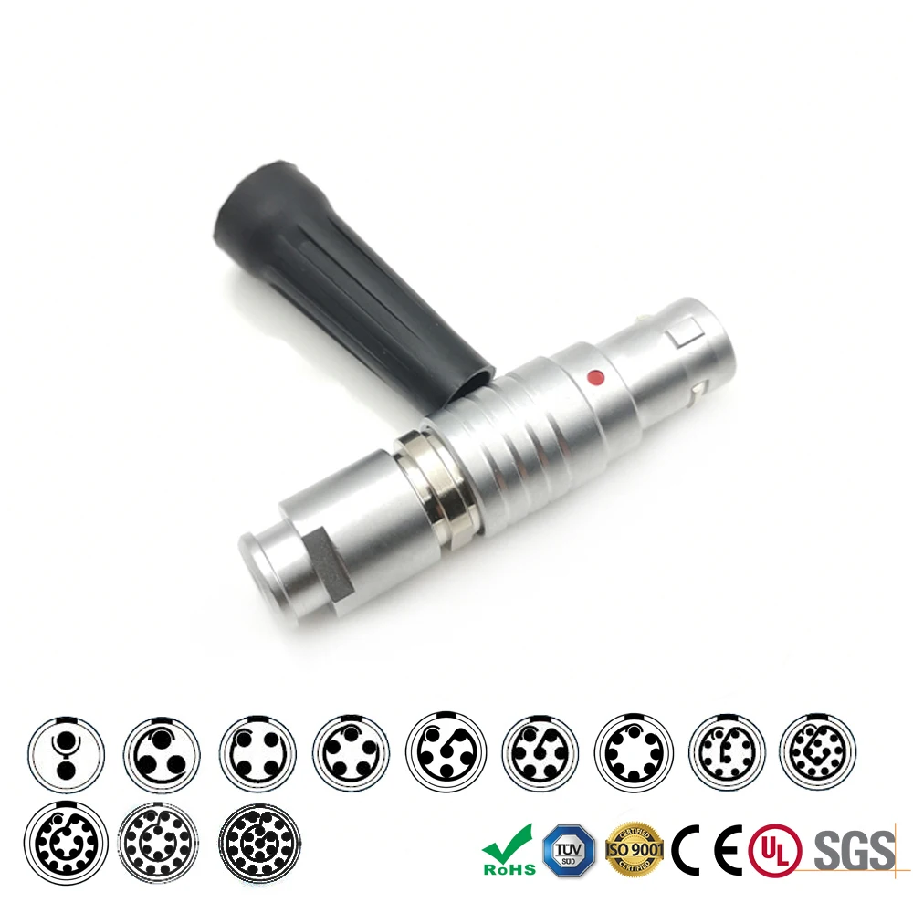 FGG 2B 2 3 4 5 6 7 8 10 12 14 16 18 19 контактный штекер металлический круглый