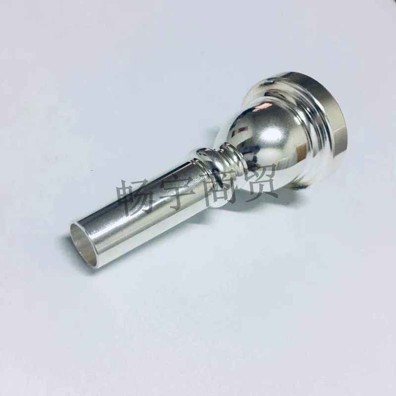 DN Copper Alloy Silver Plated TROMBONE Horn Mouth Piece Bass Mouthpiece 