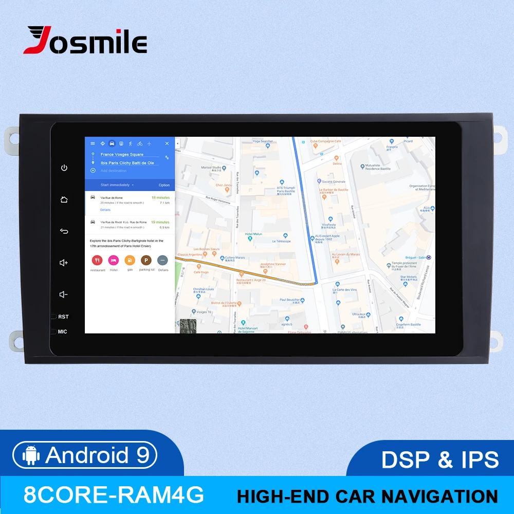 4 ГБ 2Din Android 9,0 автомобильный мультимедийный плеер для Porsche Cayenne S GTS 2002-2009 gps радиоаудио стерео навигация головное устройство Wifi