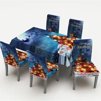 

Christmas Decoration Table Cloth Rectangular Tea Table Cover Dining Home Decor Five Different Size Christmas Tablecloths