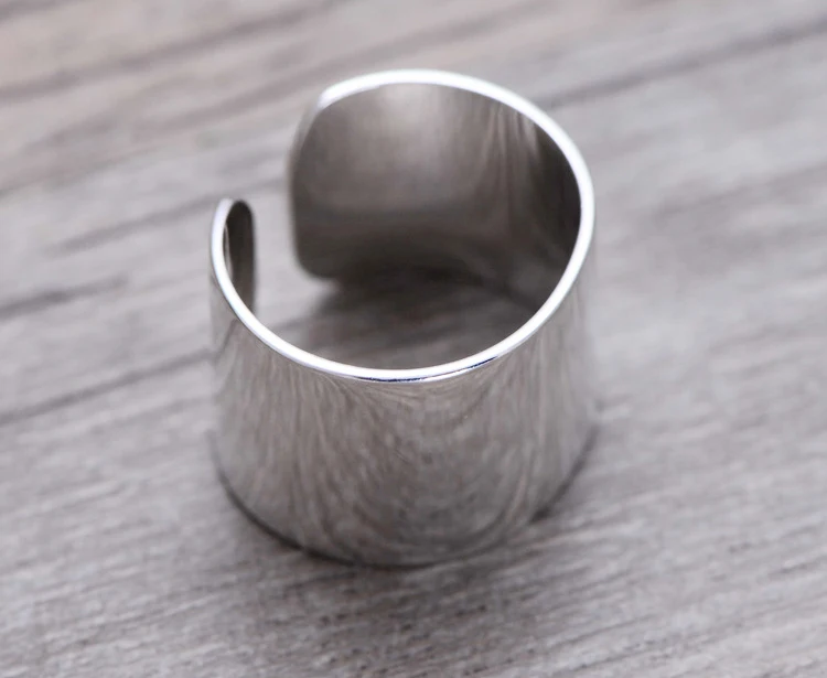 JIANERY Bohemian Vintage Silver Big Smooth Rings For Women Open Finger Rings Girls Christmas Gifts bohemian rings,fashion rings,fashion ring,finger rings,metal rings