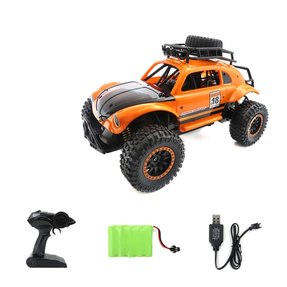Flytec SL-145A Рок Гусеничный RC багги автомобиль 1/14 2,4G 2WD 25 км/ч полный масштаб RC внедорожный автомобиль подарок для детей - Цвет: Orange